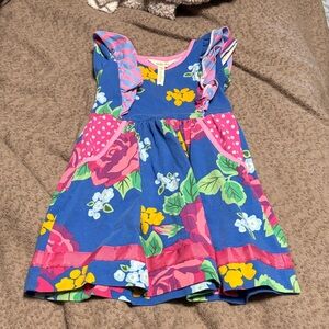 Matilda Jane Blue and Pink Floral Kids Dress